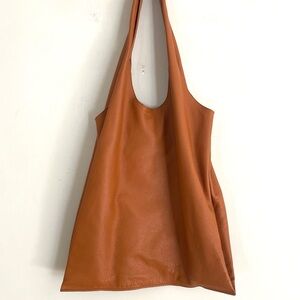 COS NWT tan leather shoulder bag